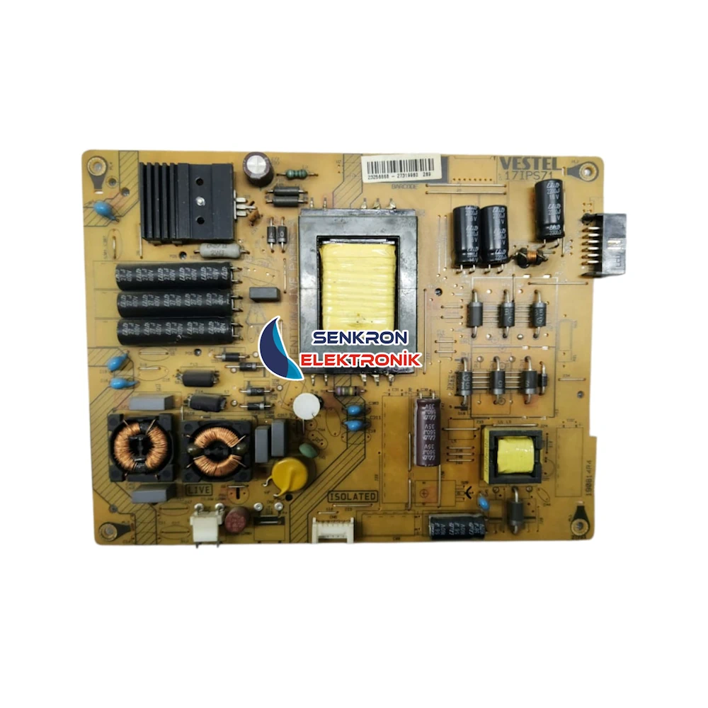 17IPS71, 23256666, VESTEL 40FA8100 LED TV, POWER BESLEME GUC KARTI
