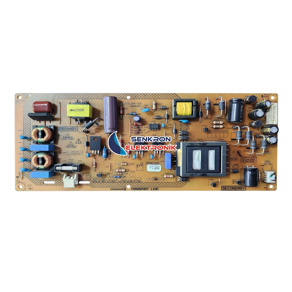 VTY194-33, ZKD140, ARÇELİK A48 LW 5533 LED TV, POWER BESLEME GUC KARTI